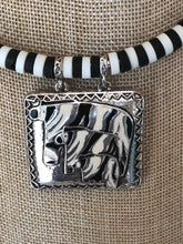 Zebra Print Collar Necklace Set