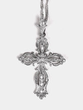 CZ Filigree Sterling Silver Cross