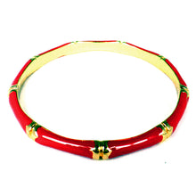 Red Epoxy Bamboo Bangle