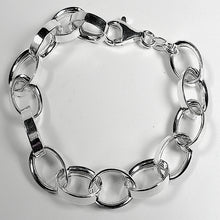 Italian Sterling Silver Oval Links Bracelet (7.5 inches)