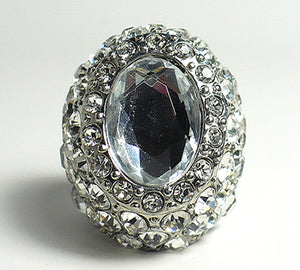 Fancy Crystal Encrusted Ring