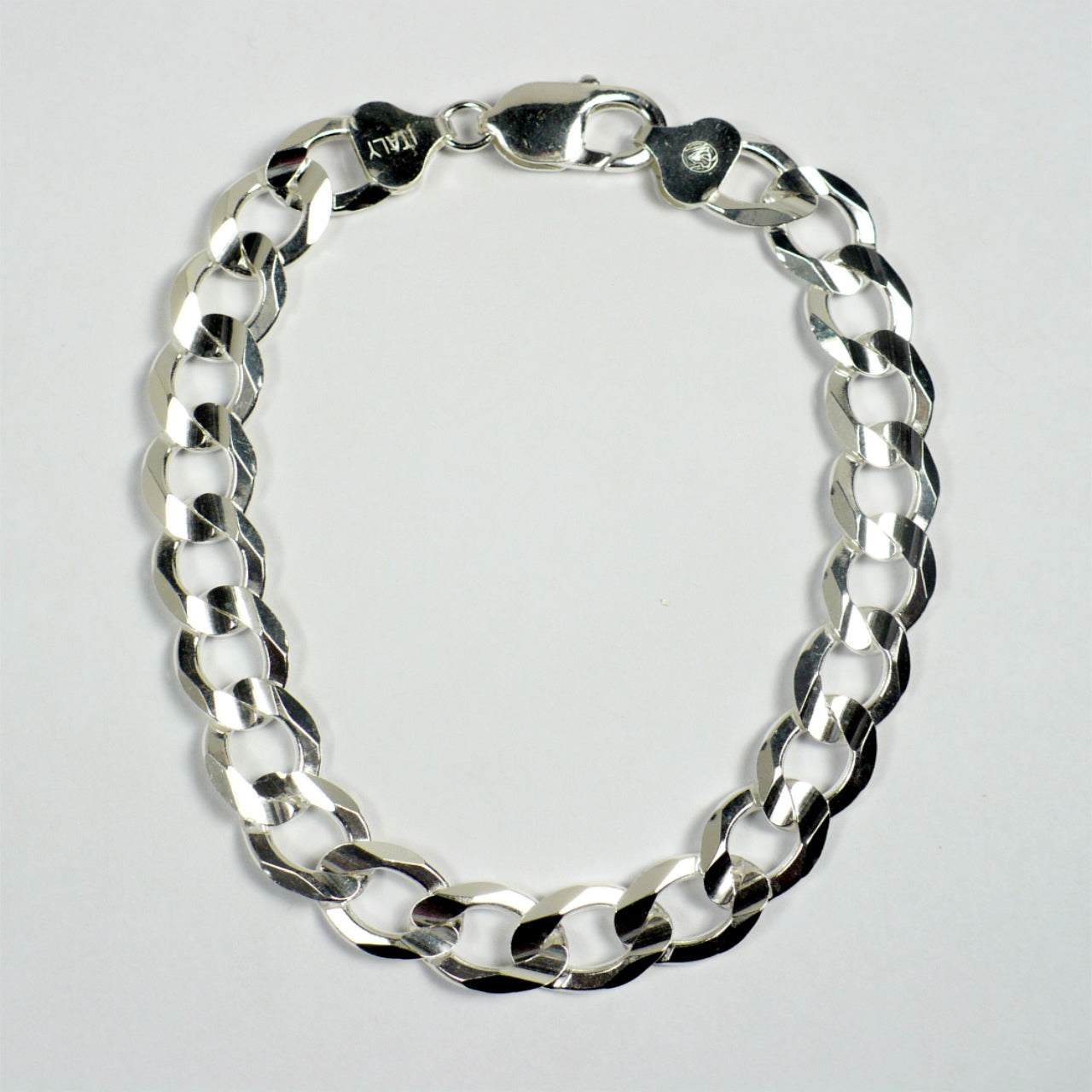 Men's Curb Chain Bracelet in Sterling Silver | Helzberg Diamonds