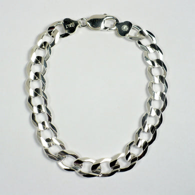 Sterling Silver Curb Link 300 Gauge Bracelet