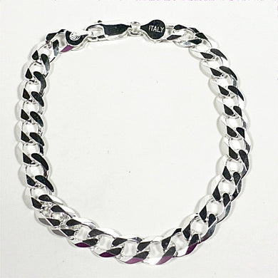 Sterling Silver Curb Link 200 Bracelet