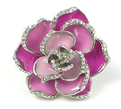 Pink Flower Stretch Ring