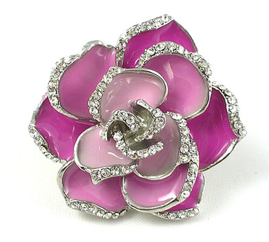 Pink Flower Stretch Ring