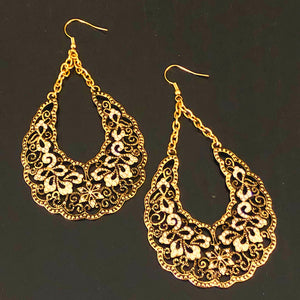 Filigree Statement Hoop Earrings