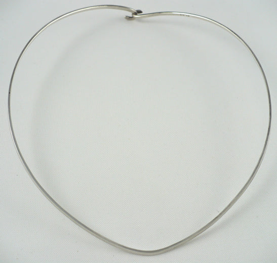 Sterling Silver Oval Choker