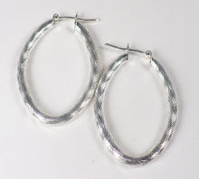 Textured Sterling Silver Hoop Earrings