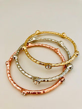 Tri-Tone 3 Piece Bangles Set