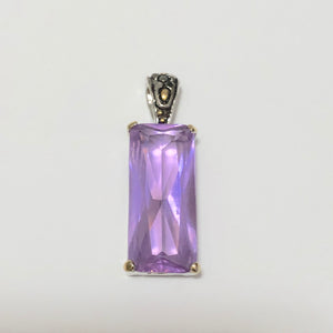 Lavender Pendant and Earrings Set