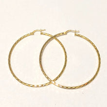 14K Gold Plated Sterling Silver Hoop Earrings