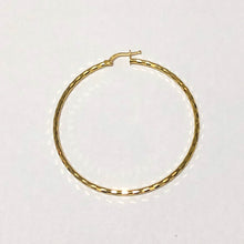 14K Gold Plated Sterling Silver Hoop Earrings