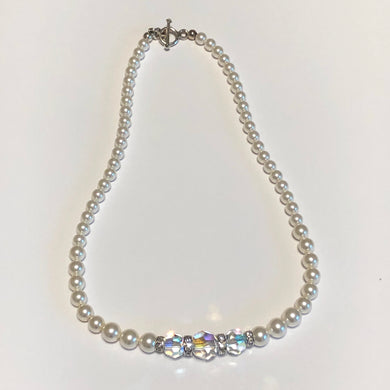 Swarovski Crystals and Pearls Necklace Set