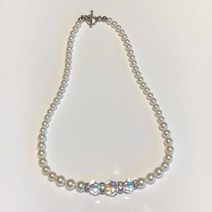 Swarovski Crystals and Pearls Necklace Set