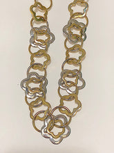 Two-Tone Mixed Links Statement Necklace