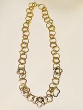 Two-Tone Mixed Links Statement Necklace
