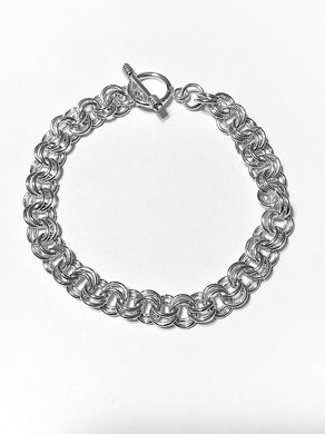 6mm Sterling Silver Double Rolo Link Bracelet