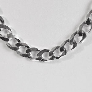 24 inch Italian Sterling Silver Curb Link 300 Chain