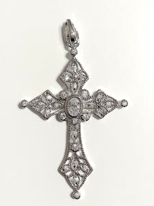 Filigree cross pendant discount