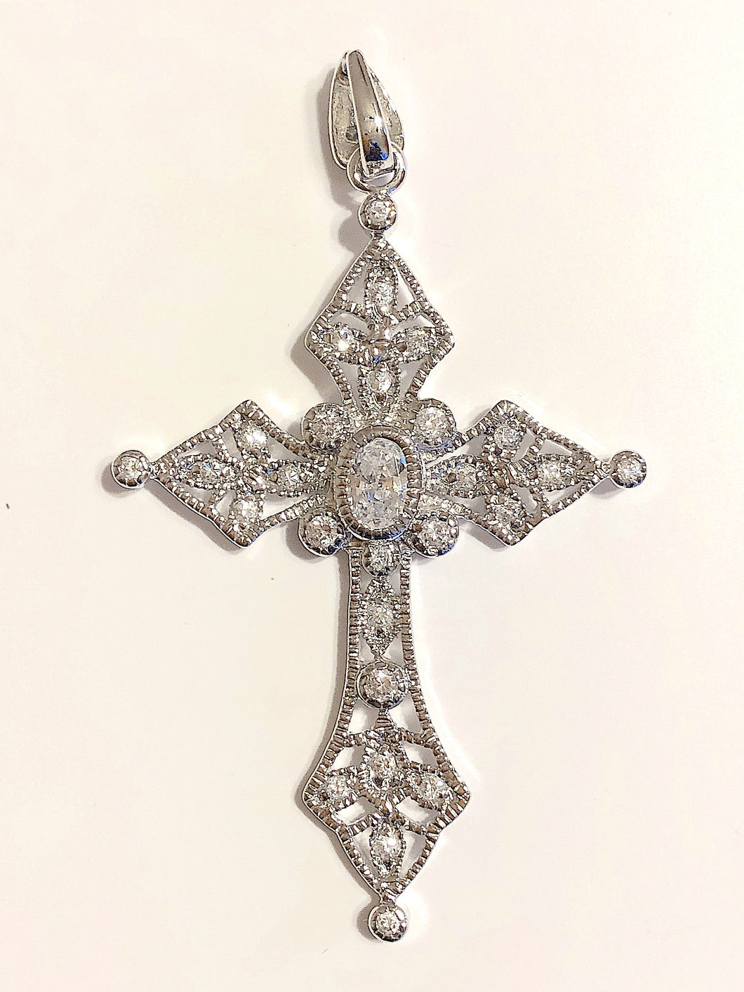 Sterling Silver Filigree Cross Pendant