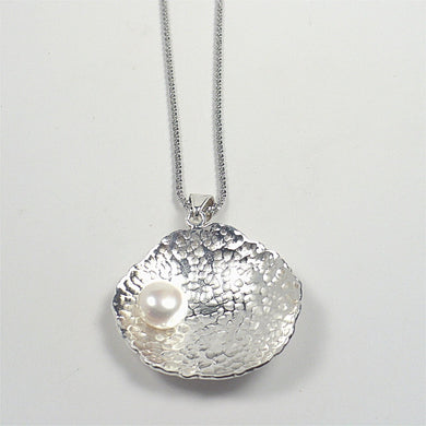 Sterling Silver Seashell Pendant on Chain