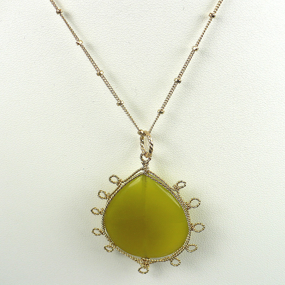 Green Jade Collar Necklace