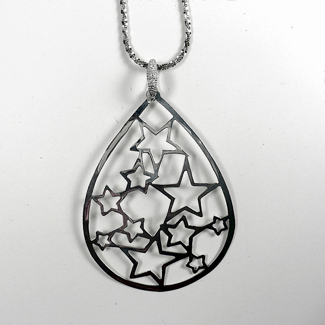 Sterling Silver Stars Pendant