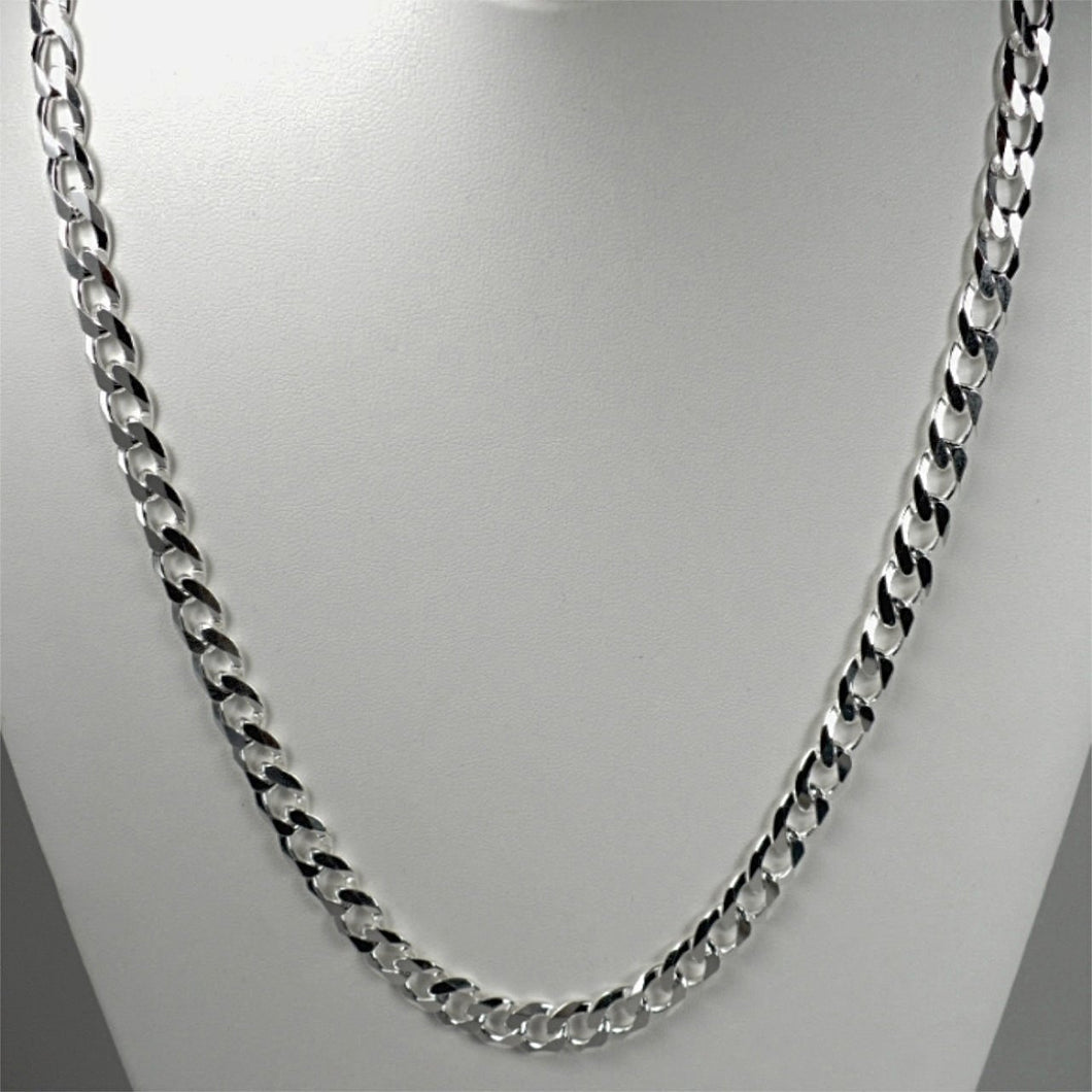 22 inch Sterling Silver Curb Link Chain 250