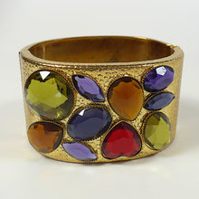 Multi-Stone Hinged Bracelet