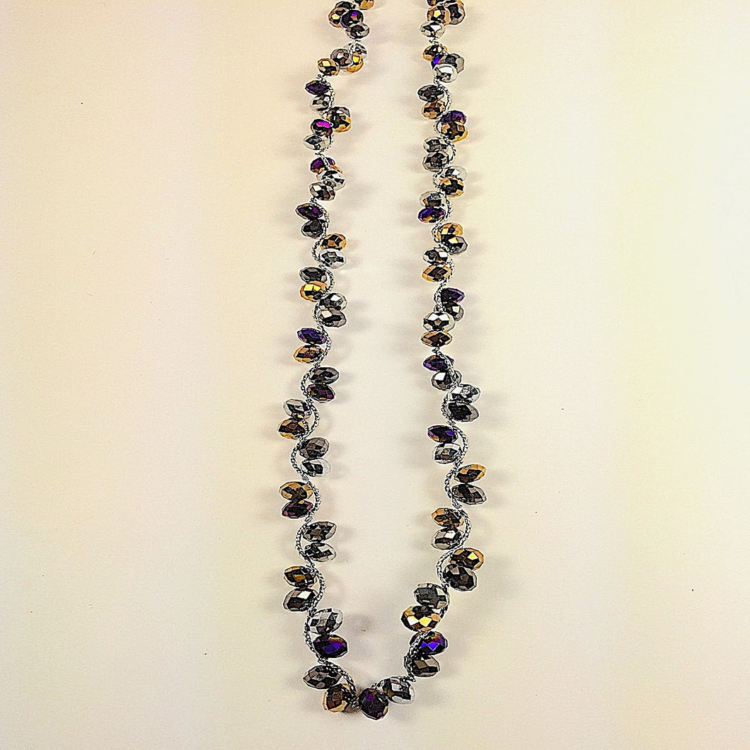  Iridescent Beads Necklace Set