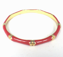 Red Epoxy Bamboo Bangle