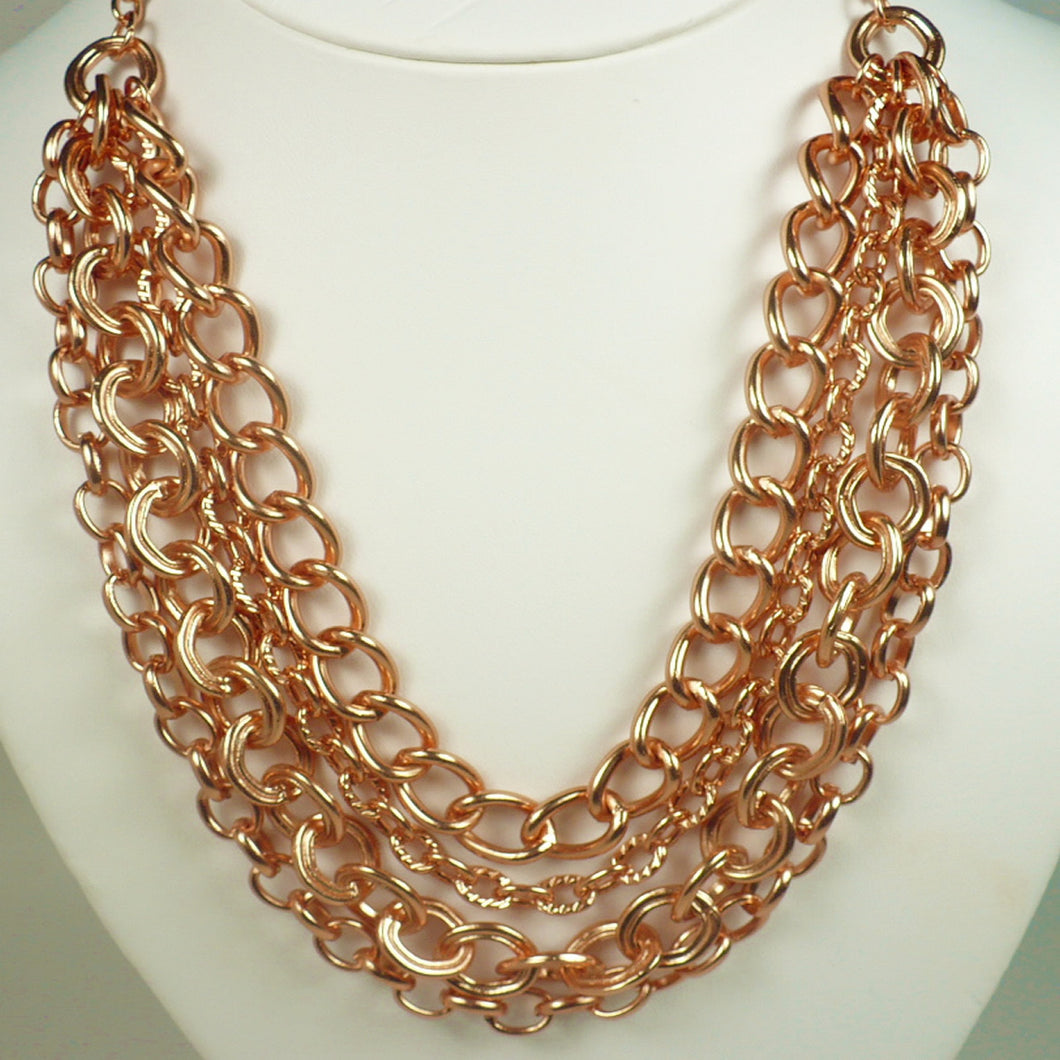 Matte Rose Gold Chain Necklace